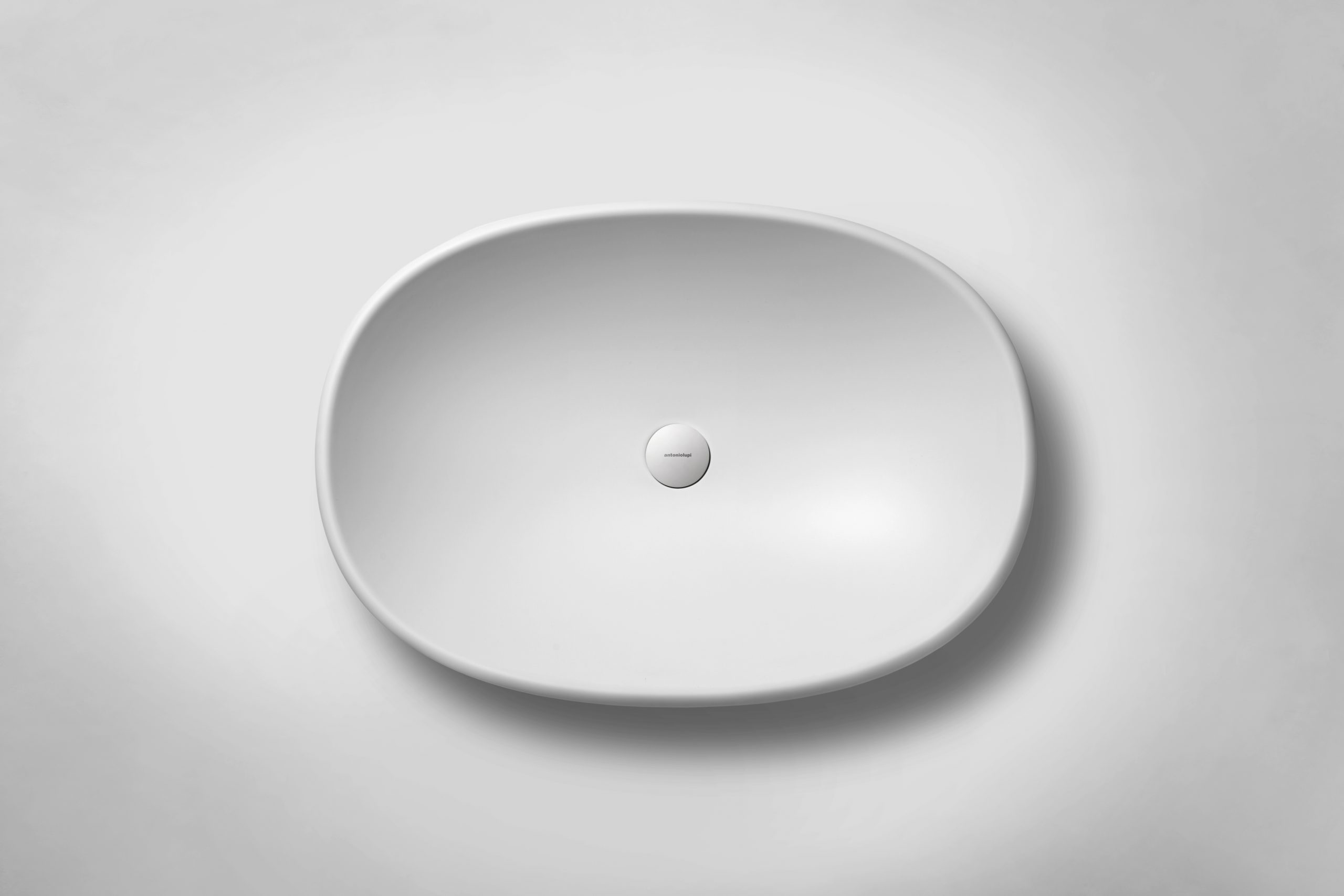 Oval Rim washbowl designed by Debiasi Sandri for Antoniolupi