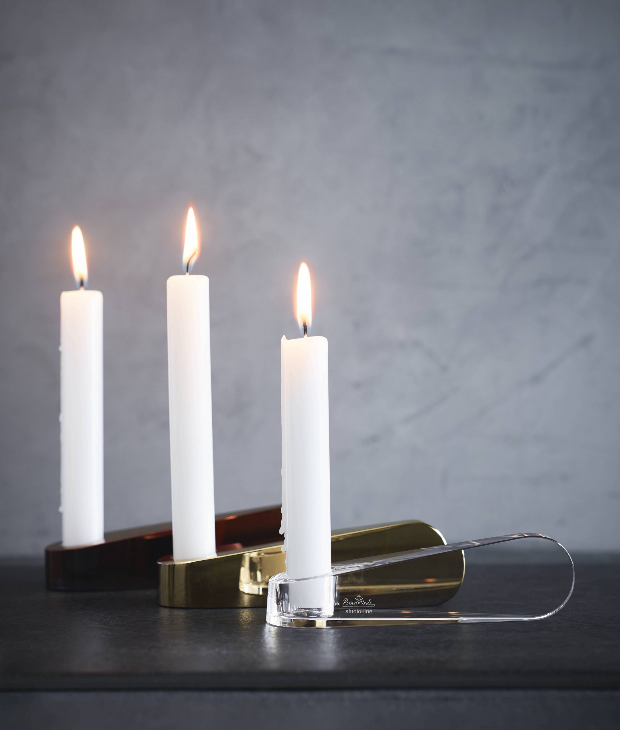 Group of Swan Lights candle holders by Debiasi Sandri for Rosenthal