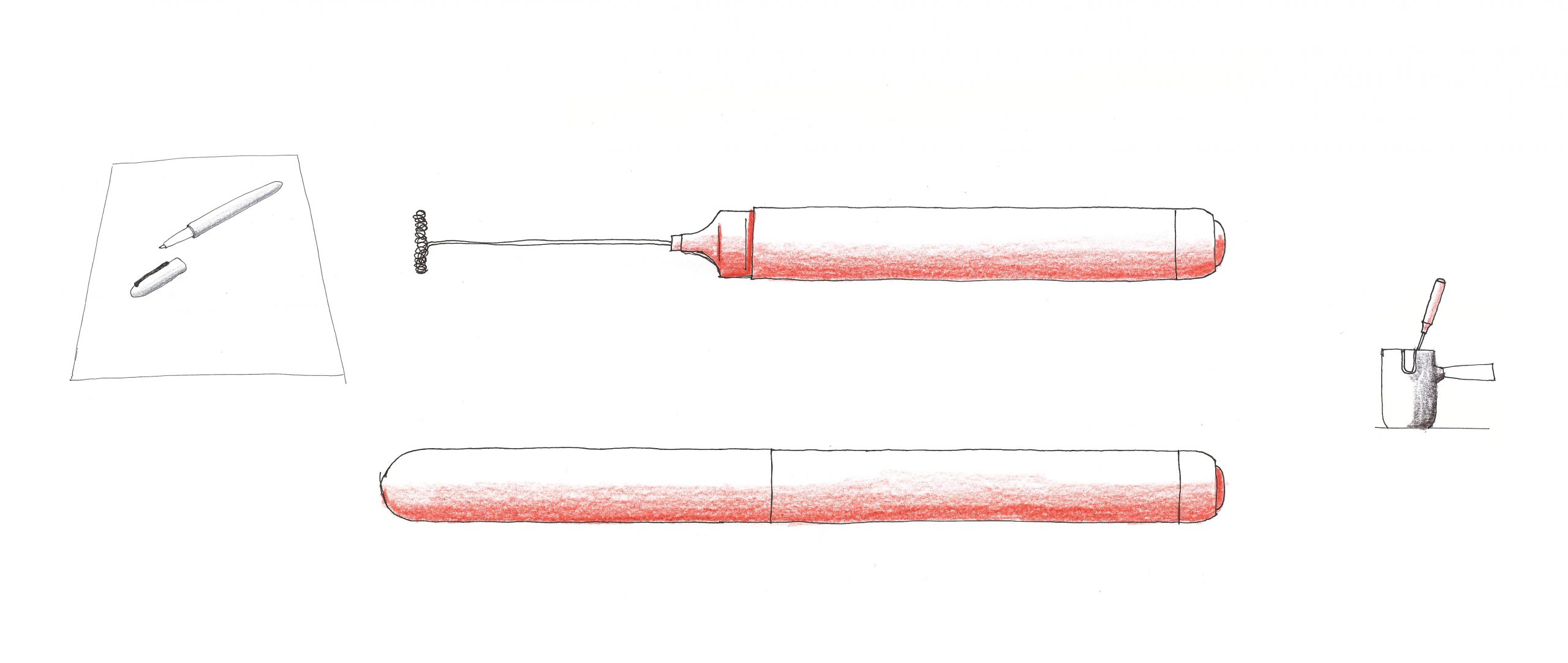 Sketch of Frothy milk frother by Debiasi Sandri for RigTig
