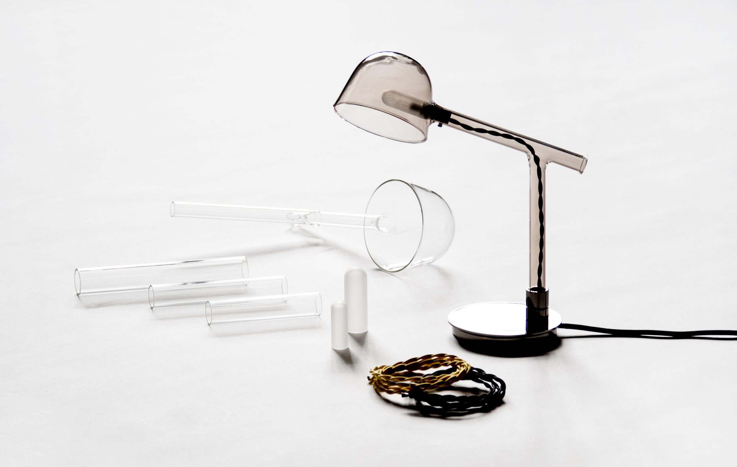 Labo borosilicate glass lamp by Debiasi Sandri for Penta