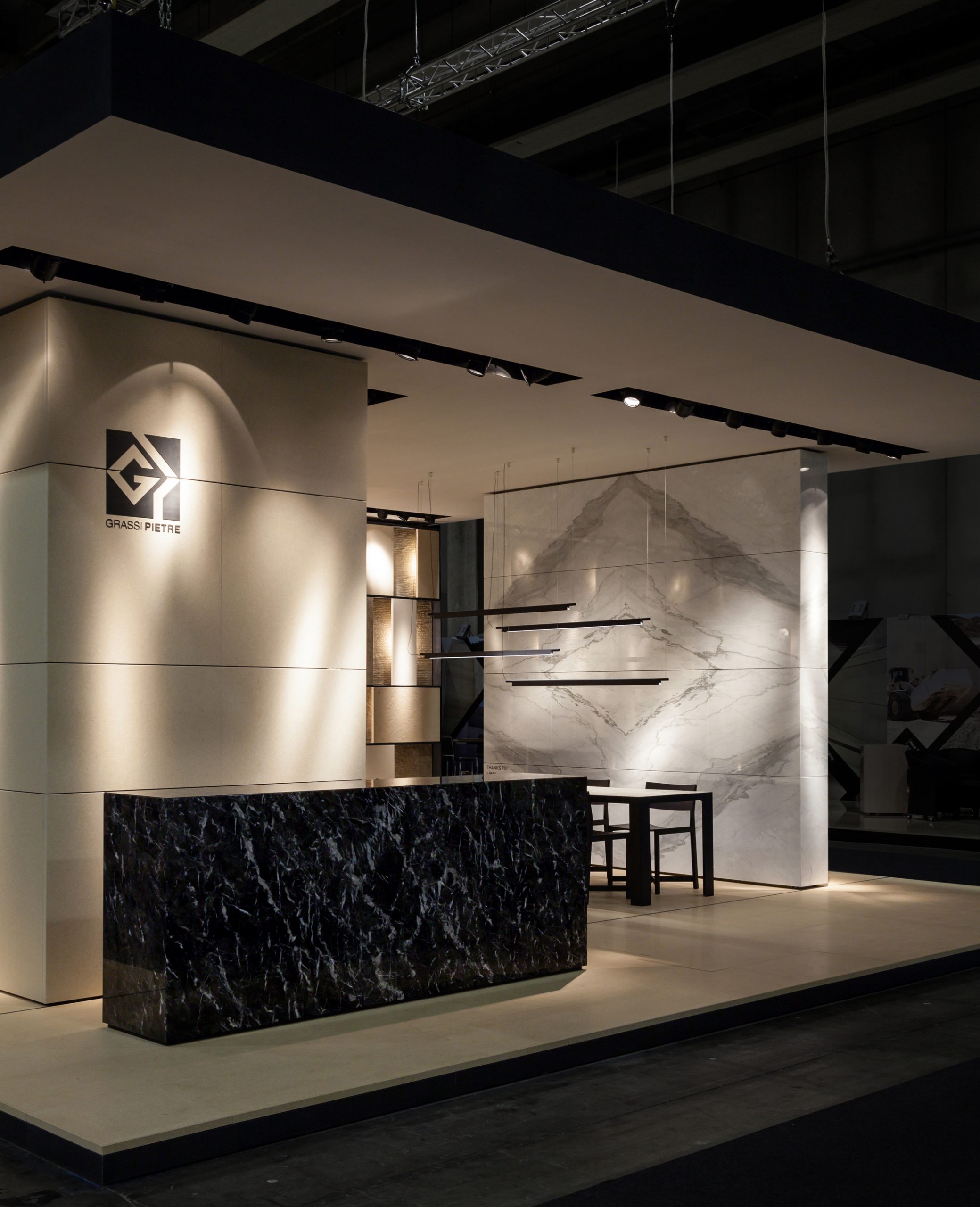 Marmomac 2016 booth designed by Debiasi Sandri for Grassi Pietre